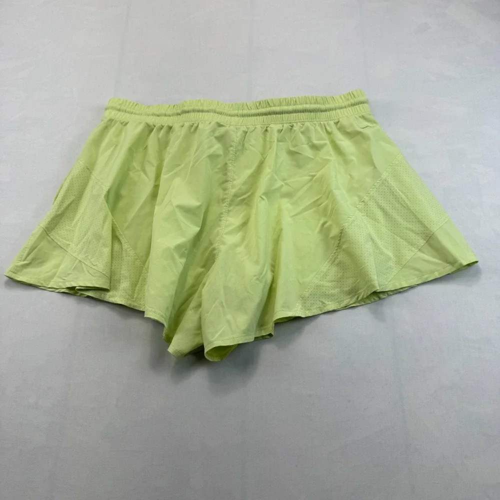 Mondetta Athletic Running Shorts Womens Large Green Performance Luxury Stretch